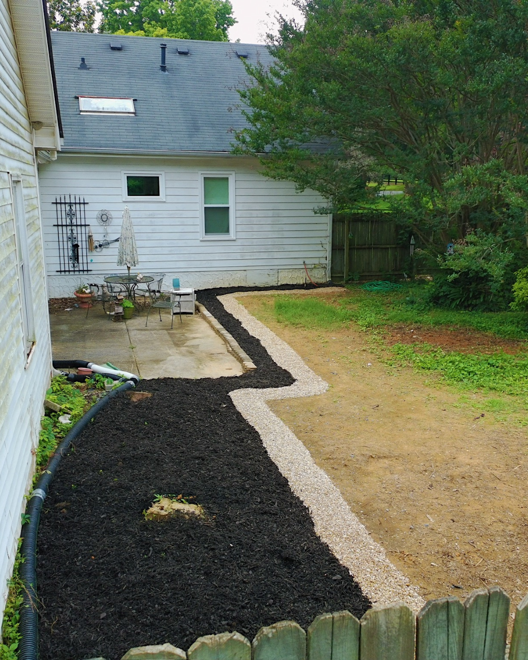 French Drain After- Duke of dIRT